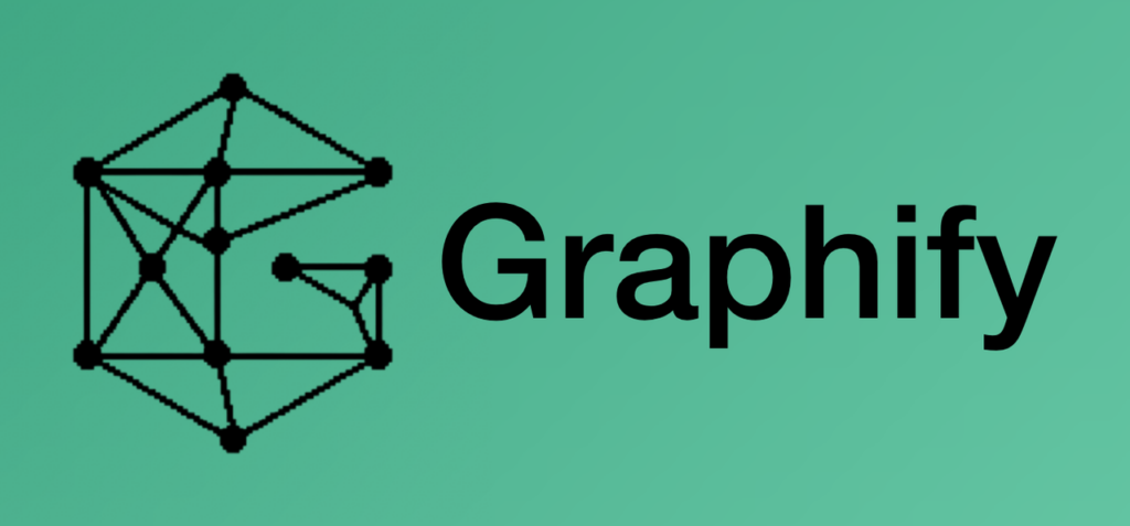 The official logo for Graphify, representing the structure of a knowledge graph used by AI assistants for code analysis.