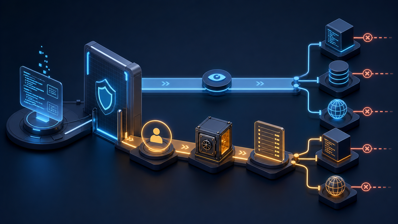 A least-privilege MCP workflow separates read-only context from approved write actions and keeps an audit trail