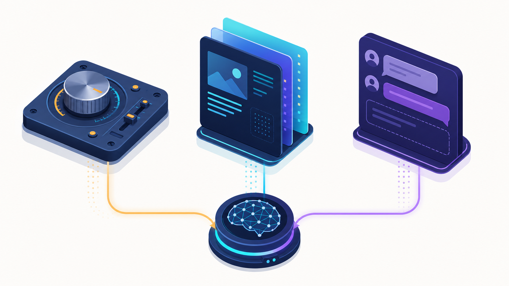 MCP tools, resources, and prompts feeding an AI host